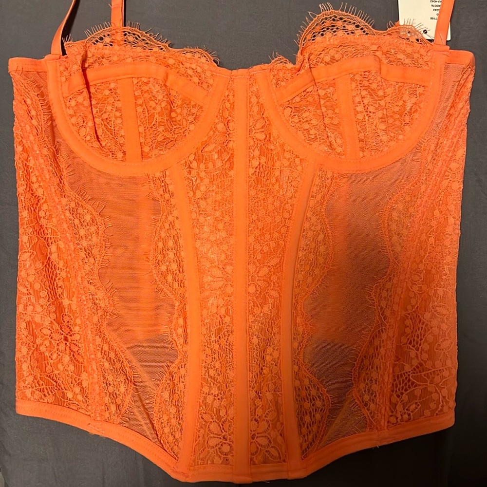 Brand new Urban Outfitters corset in PEACH!